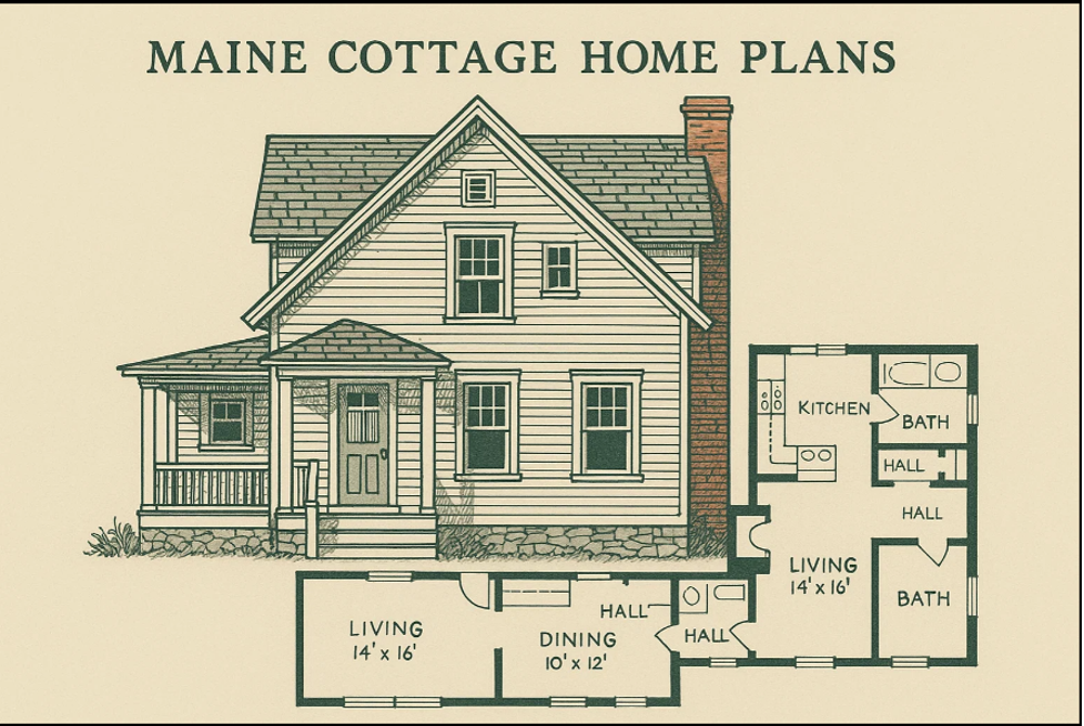 Maine Cottage Home Plans